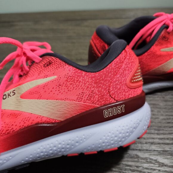 Brooks Ghost 16 Women's Running Shoes Pink/SunDried Tomato/Cream Size 9 - Picture 10 of 10